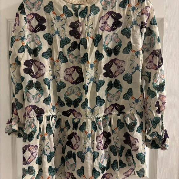 Anthropologie Maeve Buttoned Blouse - Picture 6 of 8